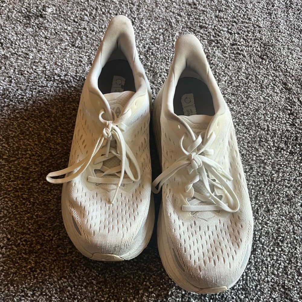 Hoka Women's Athletic Running Shoes in Off-White/Cream